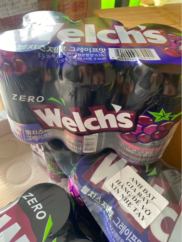 Nước ngọt Welch'S zero nho Lốc 6 lon