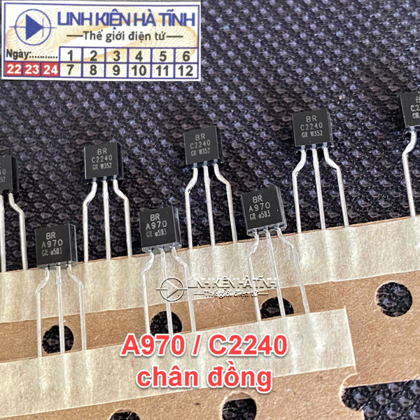 A970 C2240 2SA970 2SC2240 transistor cặp sò đệm ngon zin - BH24