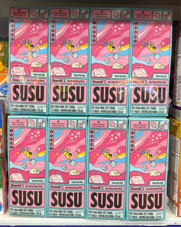 Sữa Thạch Susu hương Kẹo Bông 170ml