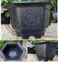 CHẬU LỤC GIÁC A19 ĐEN