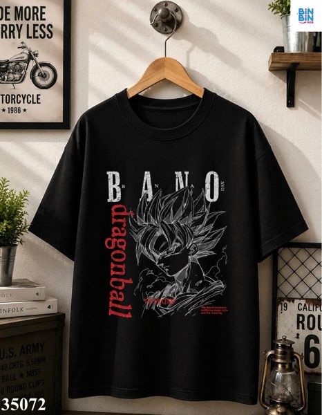 35072-Áo BBN drangonball đen