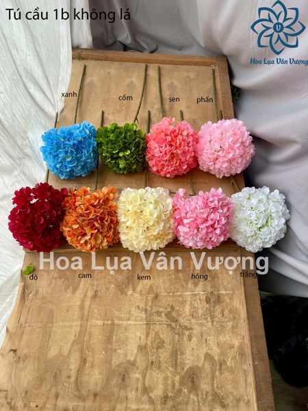 Tú cầu 1b không lá - Hoa cành dài - Hoa Lụa Vân Vượng