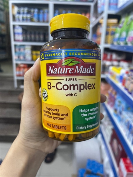 Viên uống bổ sung vitamin b của Mỹ Nature Made Super B complex 460 viên date 12/27