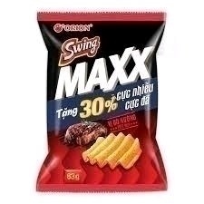 Đav-bim Bim Orion Swing maxx vị bò nướng tiêu đen gói 63g