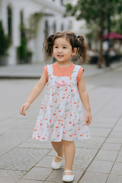 Đầm Yếm Bé Gái Dễ Thương