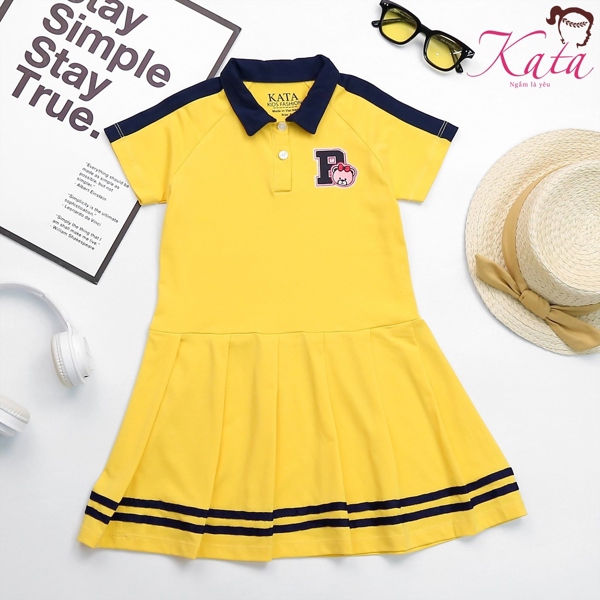 Đầm Polo Bé Gái Thể Thao