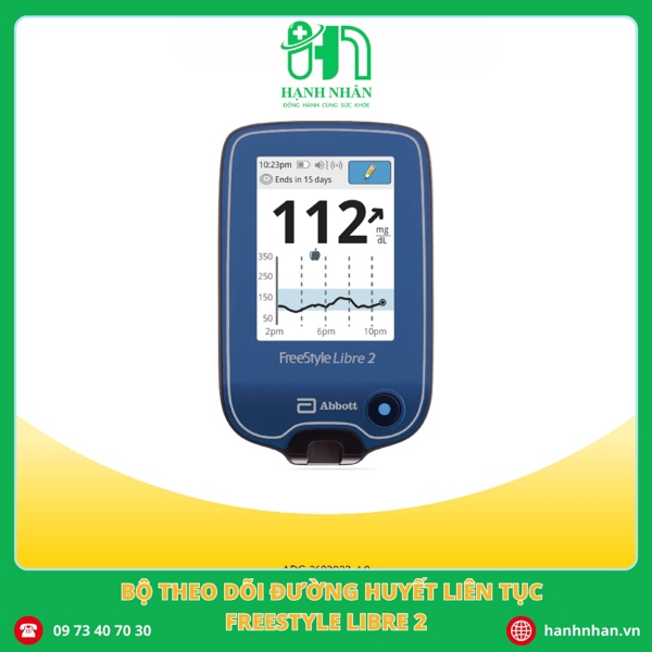 Đầu đọc cầm tay đo đường huyết liên tục FreeStyle Libre 2 Flash Glucose Monitoring System