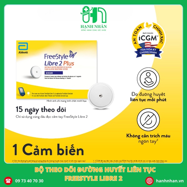 Bộ cảm biến sensor kit -FreeStyle Libre 2Plus Flash Glucose Monitoring System