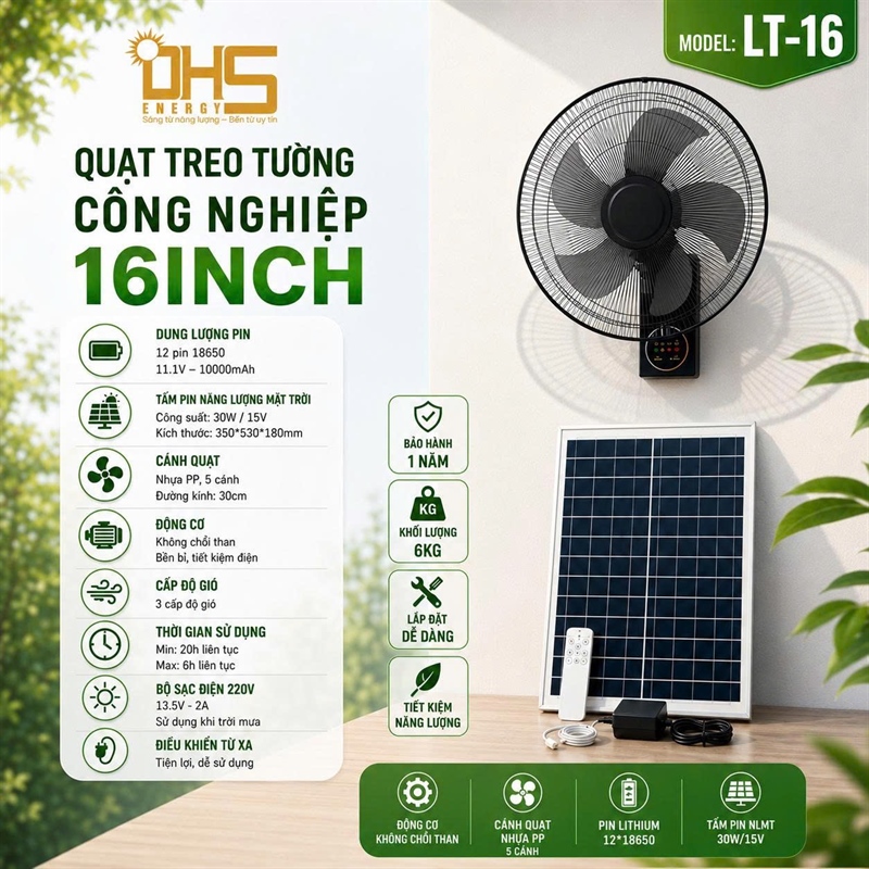Quạt Treo Tường 16 inch LT-16
