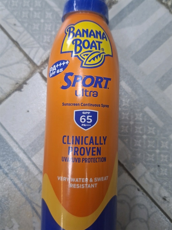 Xịt chống nắng Banana Boat người lớn SPF65 pa++++ chống nắng đỉnh kháng Nc cao 170g