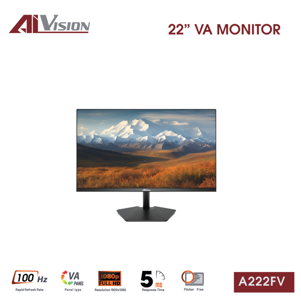Màn Hình AiVision A222FV (22 inch / FHD / VA / 100Hz / 5ms)