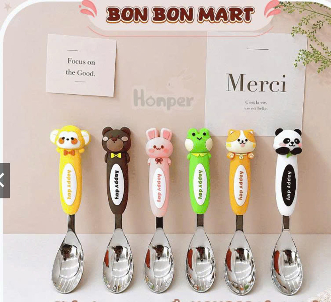 Thìa inox Honper hình thú HP103