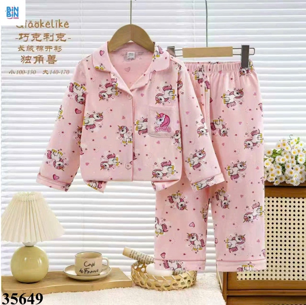 35649-Bộ Pyjama Ngựa Pony Tim Hồng