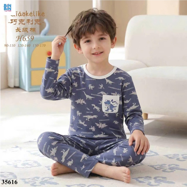 35616-Bộ Qke TD Khủng long Xanh Navy