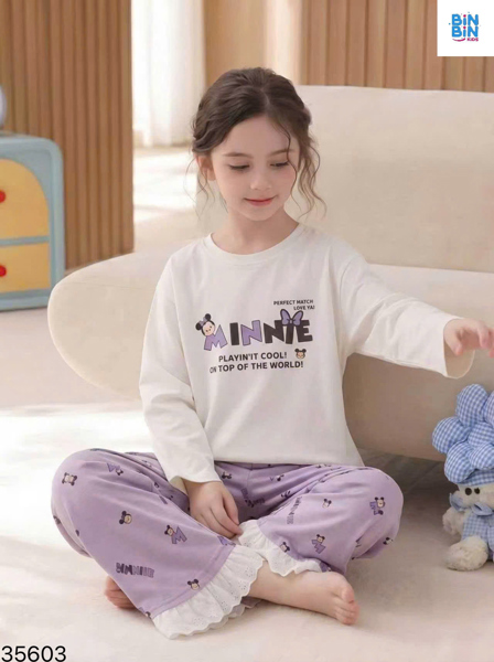 35603- Bộ TD lai ren Mickey tím