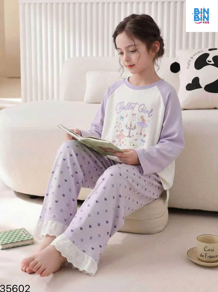 35602- Bộ TD lai ren Bale tím