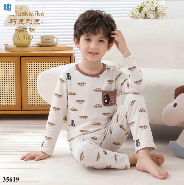 35619-Bộ Qke TD Gấu ÔTô Nâu