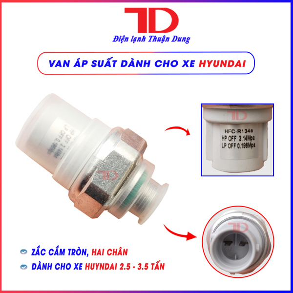 Van áp Suất Hyundai 2.5-3.5 tấn ( màu trắng), chân tròn
