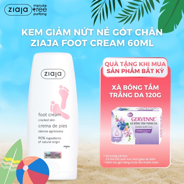 Kem Dưỡng Nứt Nẻ Gót Chân Ziaja Foot Cream Cracked Skin 60ml