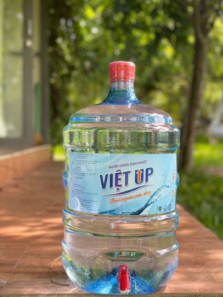 Nước uống đóng bình Việt Up 20Lit - Màu đỏ - bình mới 100%