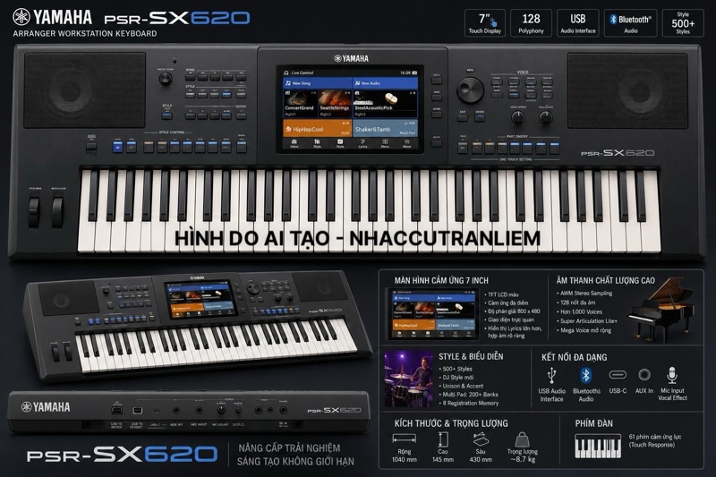 ĐÀN ORGAN YAMAHA PSR Sx620 - Mẫu mới thay thế sx600 ?