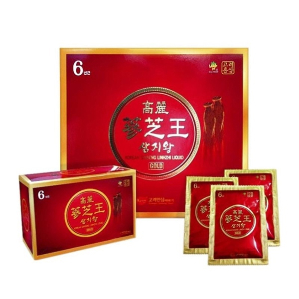 Nước Hồng Sâm Linh Chi Hàn Quốc KGS Hộp 60 gói x 50ml