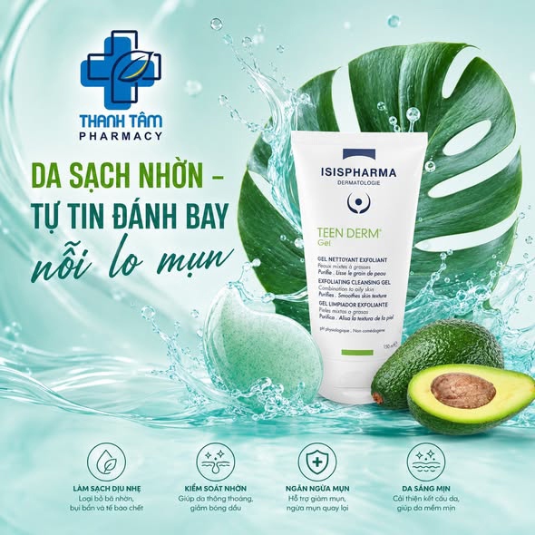 SRM Giảm Nhờn Mụn TEENDERMGEL150ml