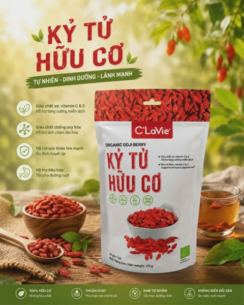 Kỷ tử hữu cơ C'Lavie 170g
