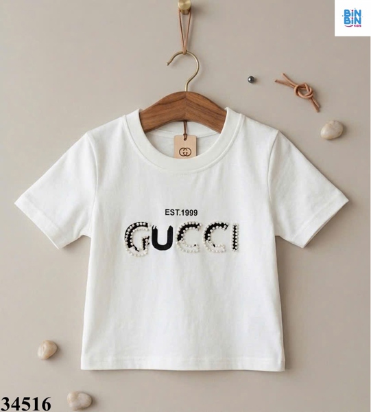 34516- Áo 7up GUCCI trắng
