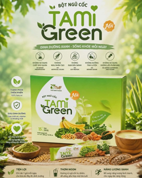 Bột Ngũ Cốc Tami GREEN 300gram