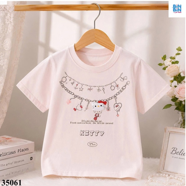 35061-Áo Kitty Vòng Cổ Hồng