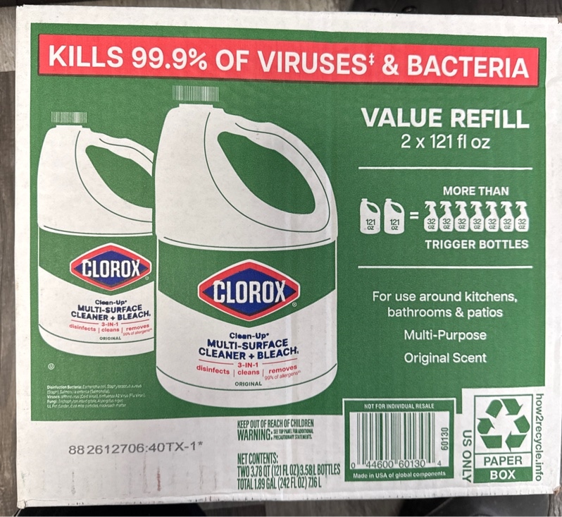 Cleaner and bleach