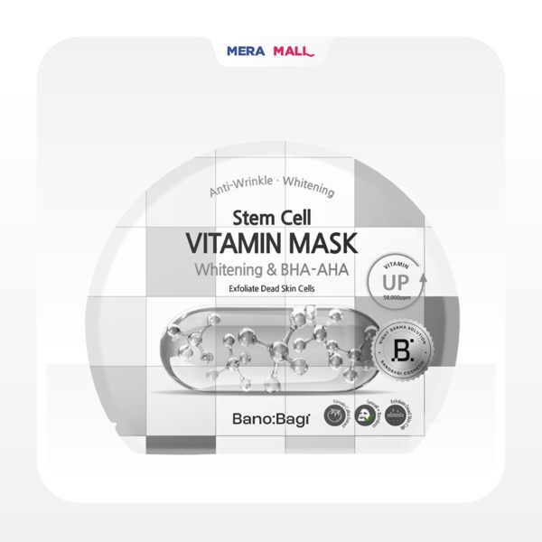 [ Hàng Công Ty ] Mặt Nạ Banobagi #Stem Cell Bạc - Whitening & BHA AHA
