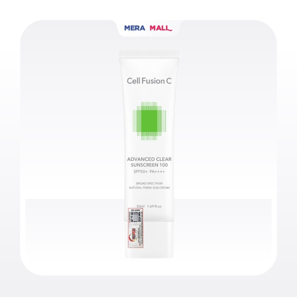 [ Hàng Công Ty ] Kem Chống Nắng Cell Fusion C XANH - Advanced Clear Sunscreen 100 SPF50+ PA++++ 50ml