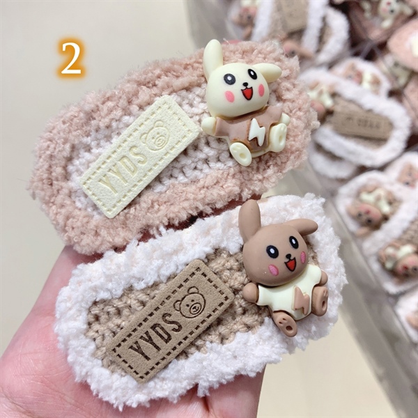 Kẹp tóc len handmade