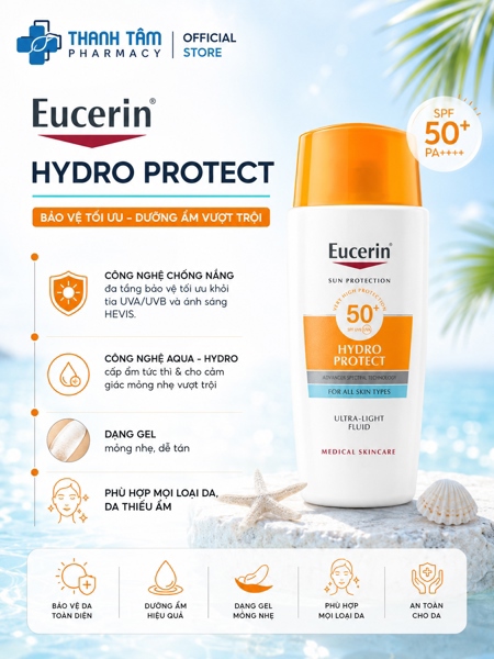 KCN Da Nhạy Cảm Eucerin Sun Face Spf50 - 50ml