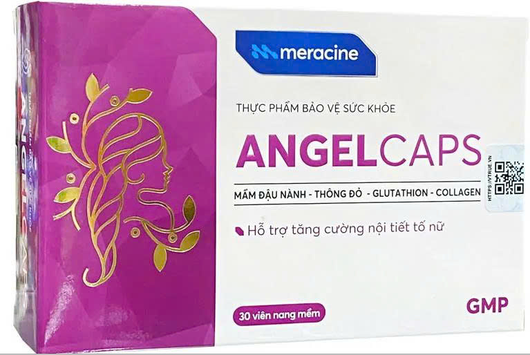 Angelcaps - Cải thiện lão hóa da, rối loạn kinh nguyệt, bốc hỏa. (3vỉ*10viên)