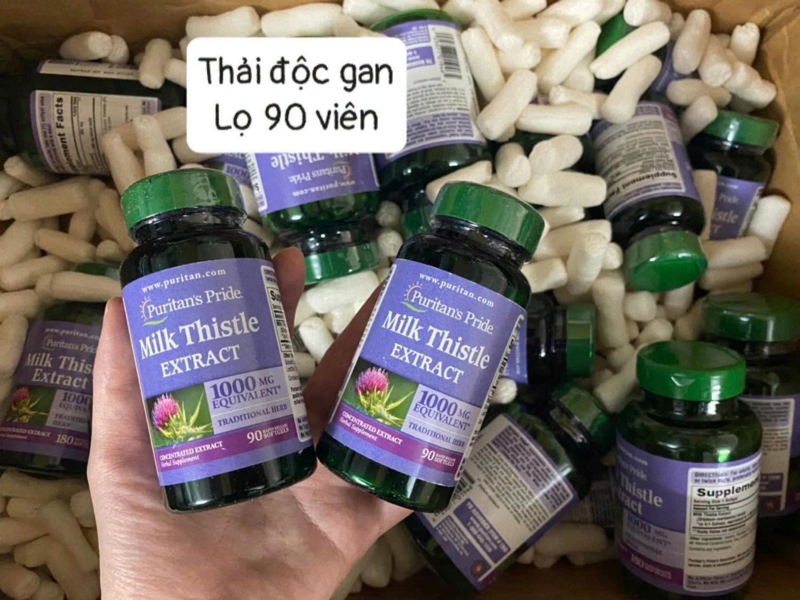 Thải độc gan Mỹ milk thistle 90V