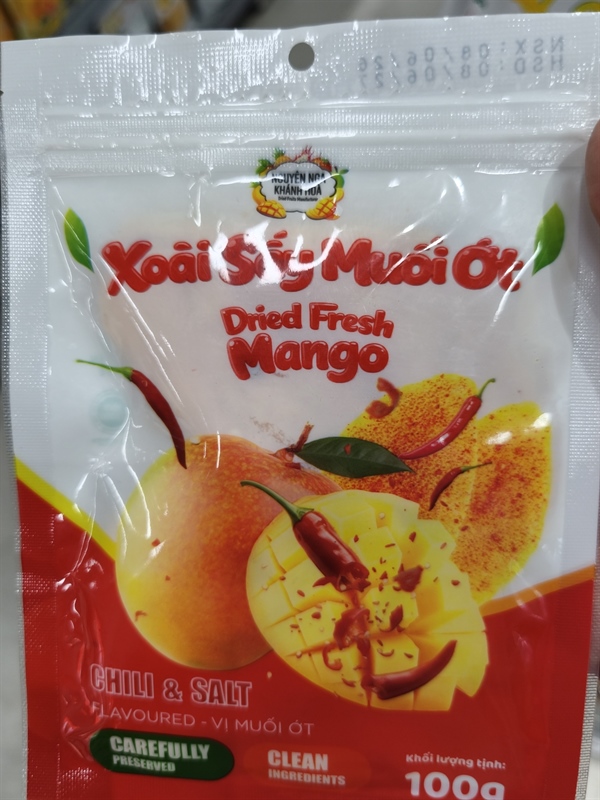 Xoài Sấy muối ớt loại 100 gram