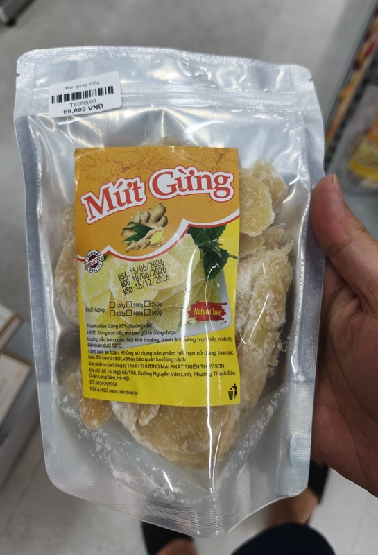 Mứt gừng 200gr