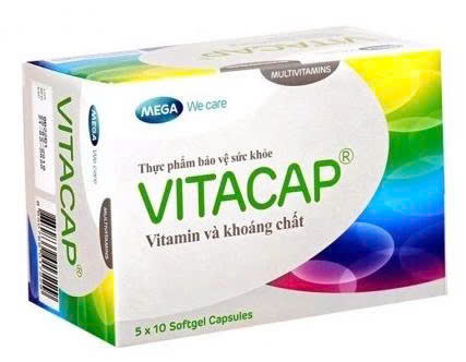 Viên uống Vitacap bổ sung vitamin và khoáng chất (Hộp 5 vỉ x 10 viên). 17 loại Vitamin và khoáng chất