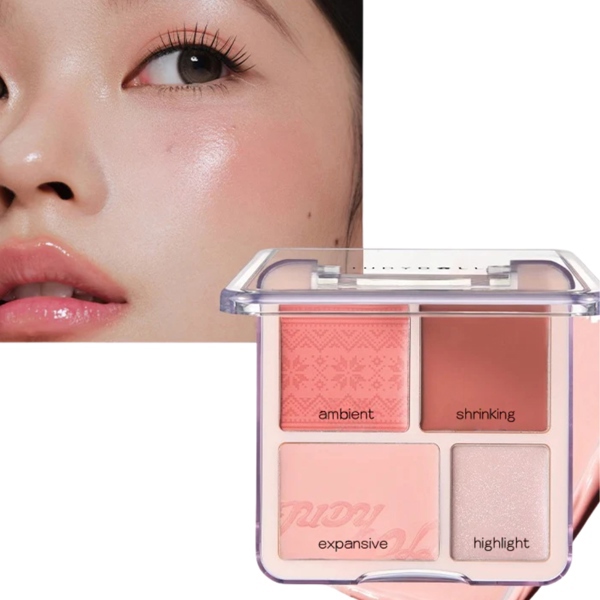[Hàng Công Ty] JUDY DOLL Má Hồng Blush&Highlight 4 Ô - 07