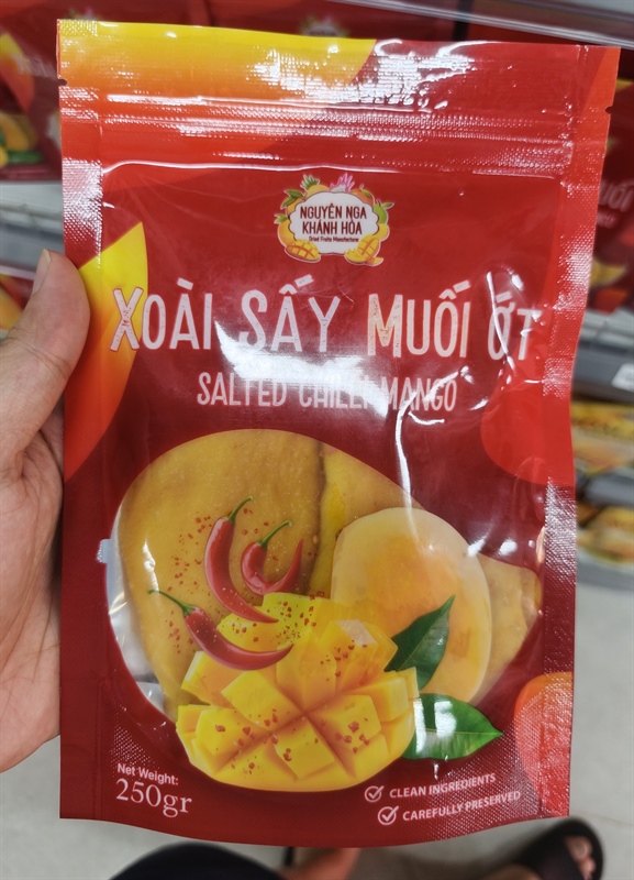 Xoài Sấy muối ớt loại 250gram