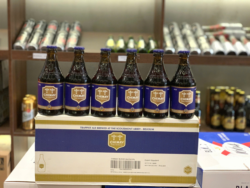 Bia Chimay Blue cap chai ,9% ,330ml ,bỉ