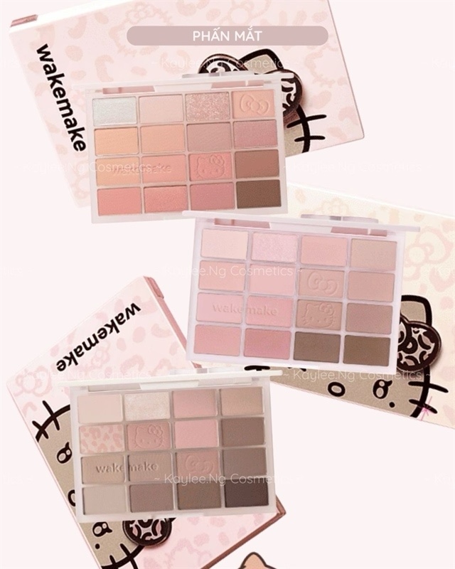 WAKEMAKE x HEISEI GYARU KITTY - Phấn Mắt Wakemake Soft Blurring Eye Palette
