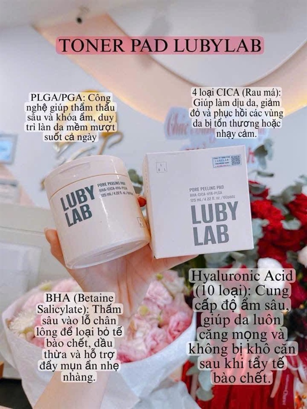 Toner pad Lubylab pore peeiing pad 60pads