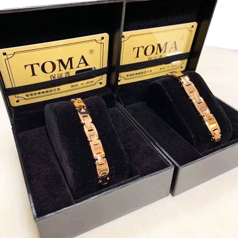 Vòng tay huyết áp Toma nữ Toma vàng 24k