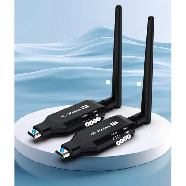 Bộ HDMI Không Dây, truyền 50 mét, có anten, 1080P, 60Hz - Bảo hành 06 tháng