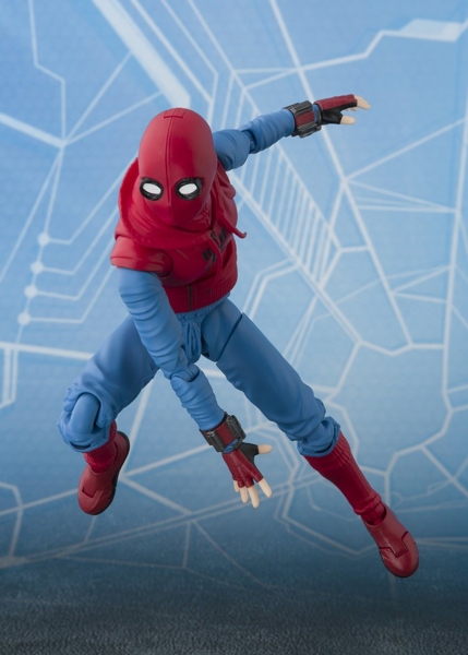 (2ND-LOGO BỊ KEO, THIẾU PHỤ KIỆN TƯỜNG) SHF SPIDER MAN HOME COMMING HOME MADE SUIT