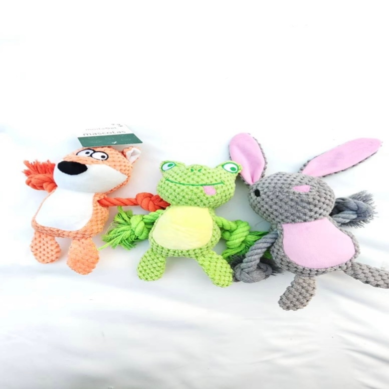 JH - Đồ chơi thú bông chút chít tay thừng cáo thỏ và ếch 23*20cm